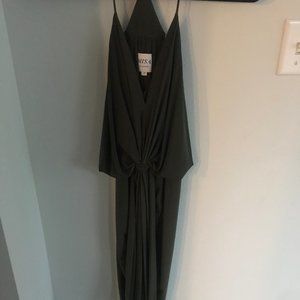 Misa Los Angeles Olive Green Dress